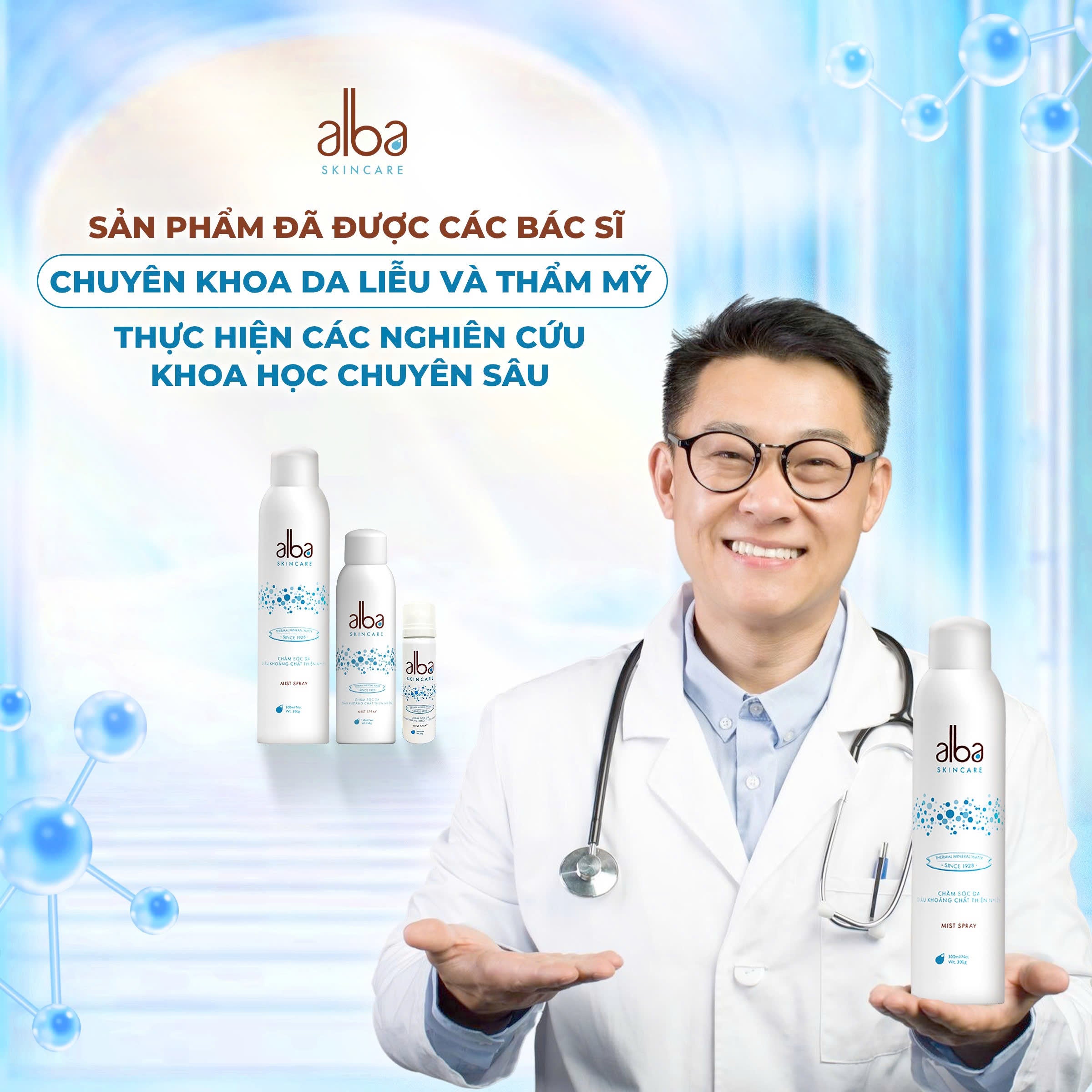 [LADY] XỊT KHOÁNG ALBA LADY CẤP ẨM VÀ PHỤC HỒI DA CHO NÀNG